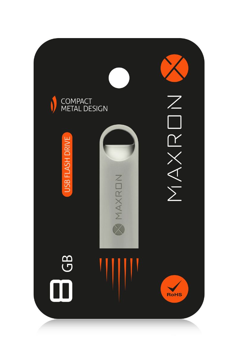 Powerway 8 GB Maxron USB Bellek Siyah